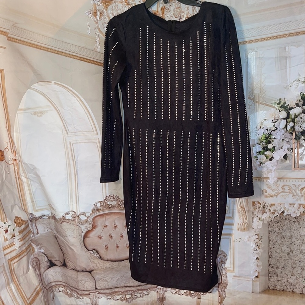 Rhinestone bodycon dres